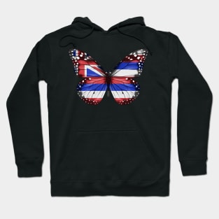 Hawaiian Flag  Butterfly - Gift for Hawaiian From Hawaii Hoodie